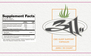 CBD Sleep Support Capsules - 750mg
